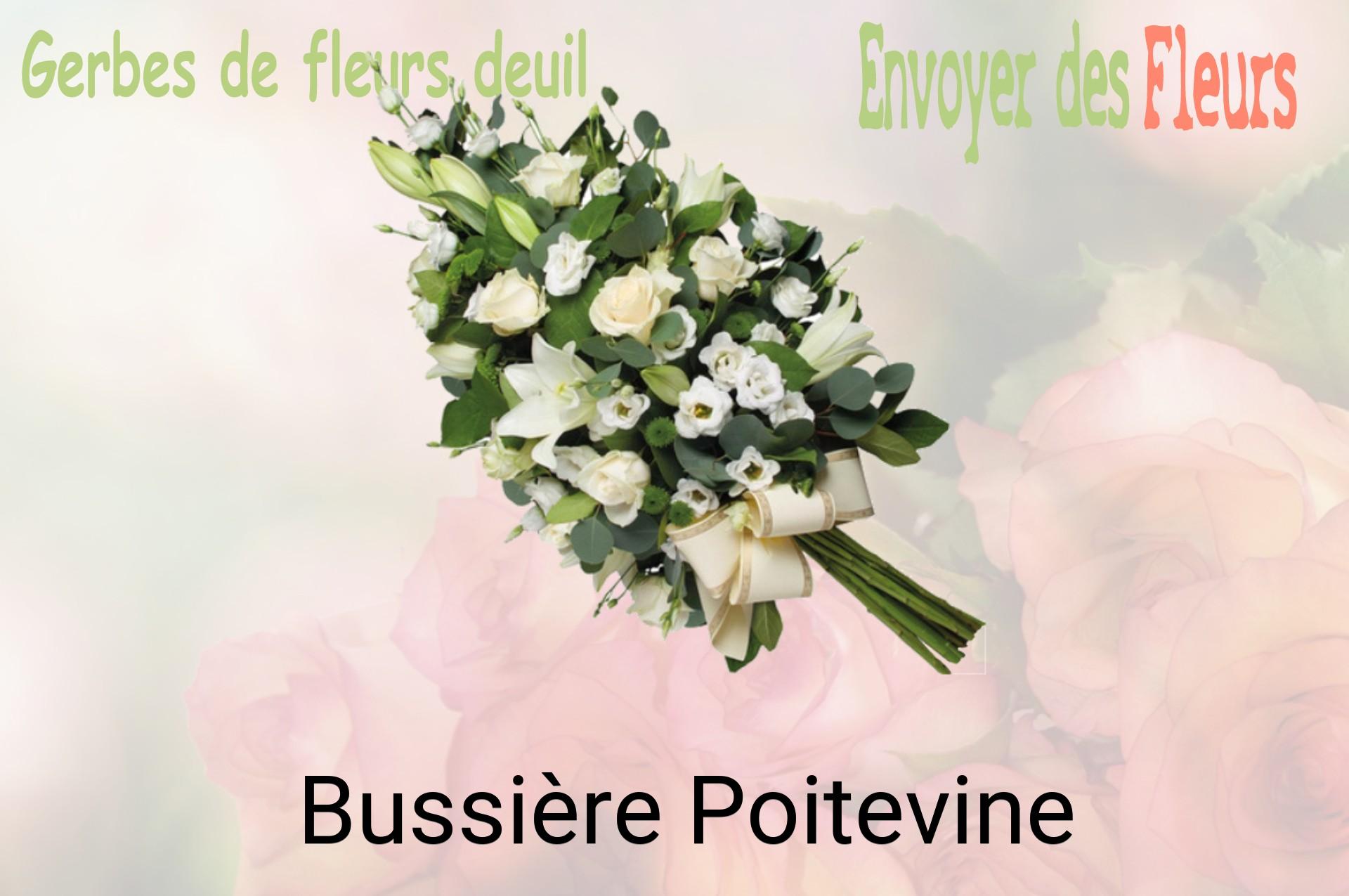 Gerbe de fleurs de deuil livrée à Bussière-Poitevine